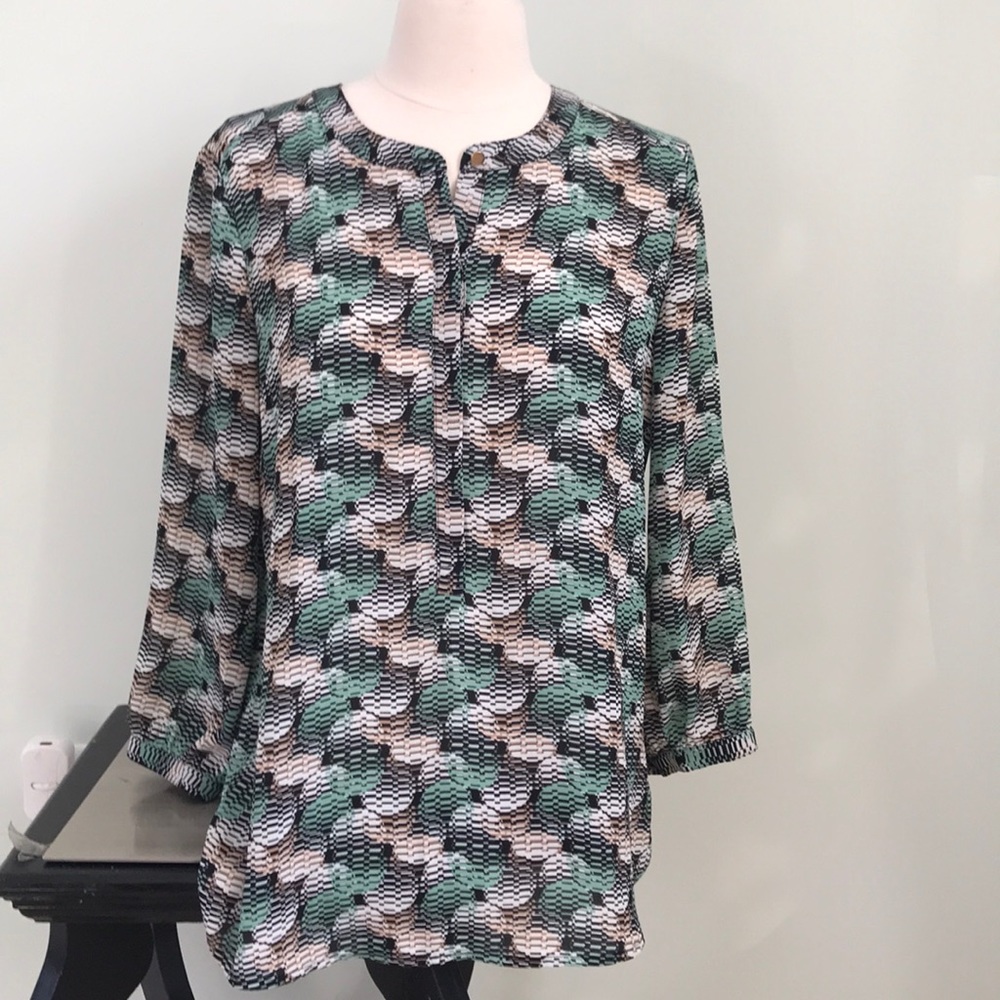 Women’s Printed M Collection Blouse Small New
